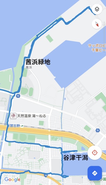 茜浜緑地to谷津干潟