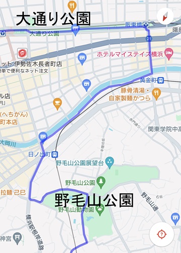 大通り公園to野毛山公園