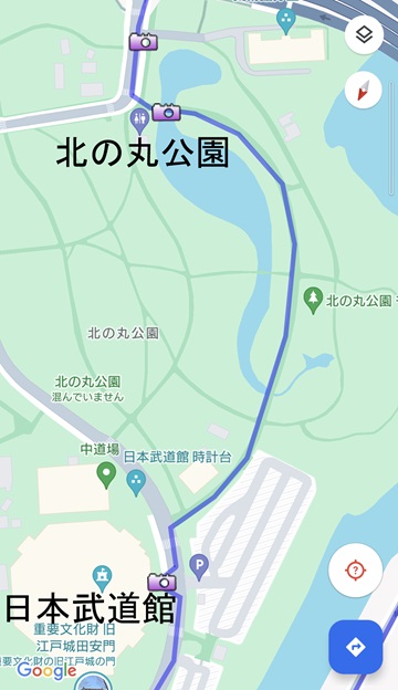 北の丸公園to日本武道館