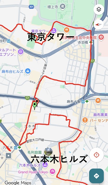 東京タワーto六本木ヒルズ