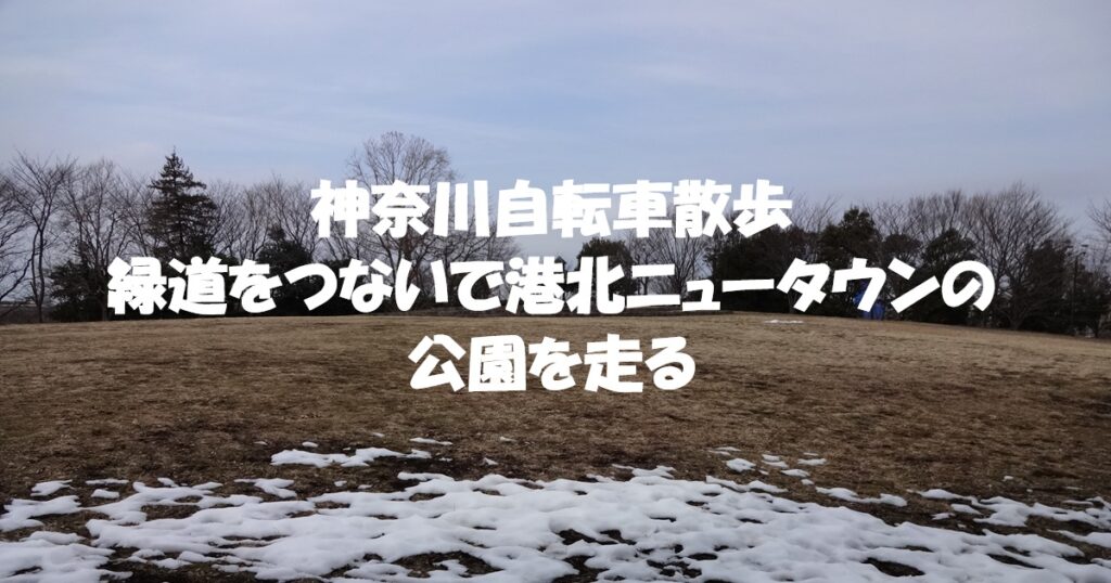緑道をつないで港北ニュータウンの公園を走る