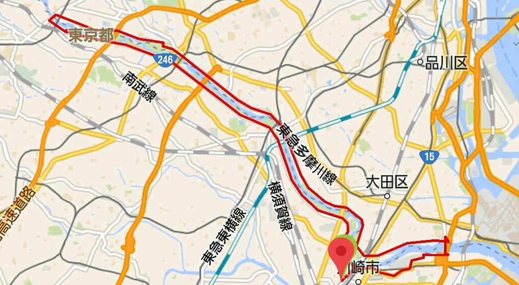 多摩川下・中流域周遊