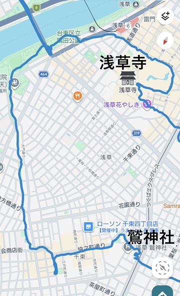 浅草寺to鷲神社